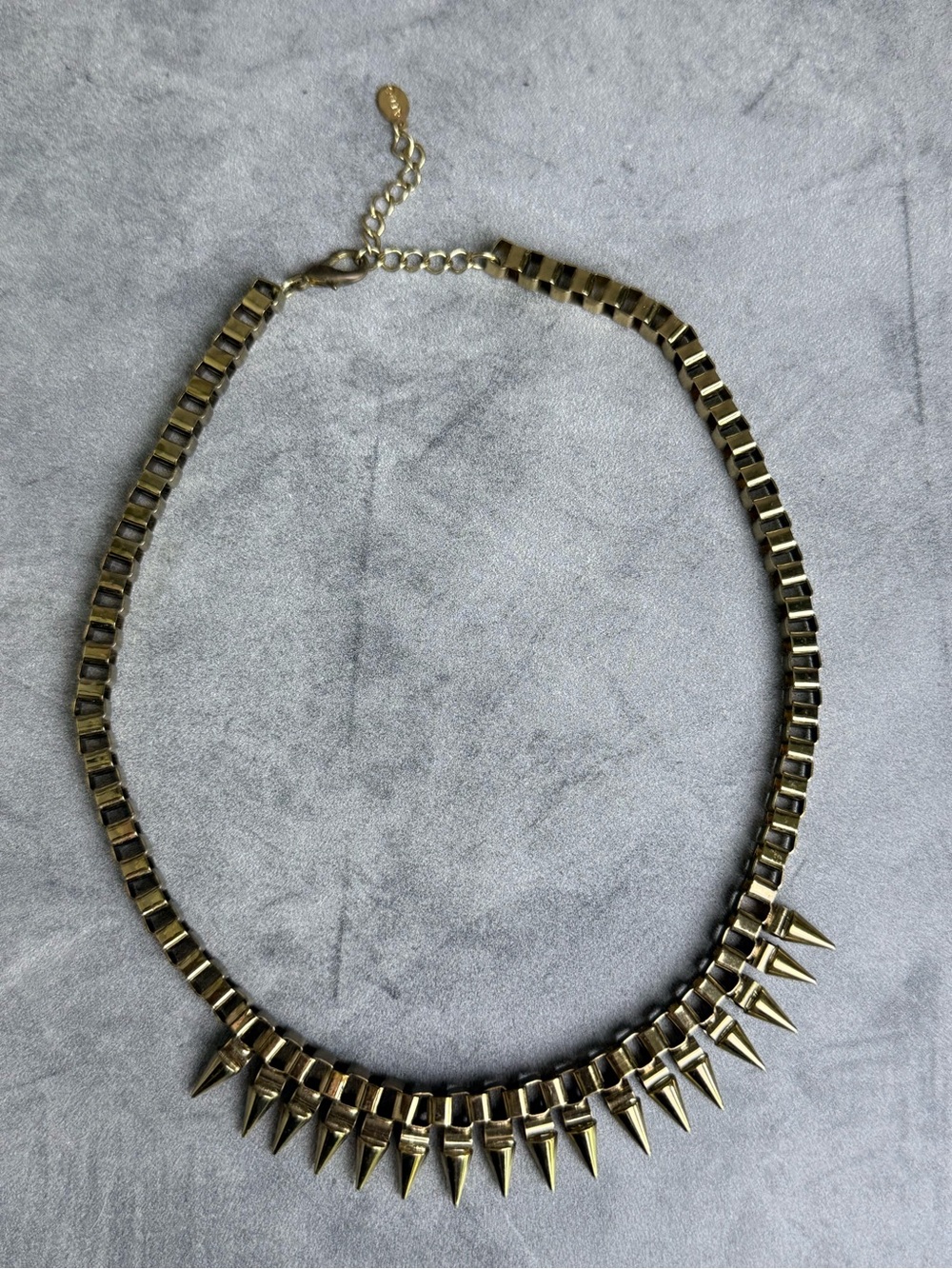 Aldo Gold Spike Collar Necklace